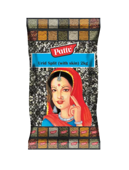 Pattu Urid/Black Split with Skin 1kg/2kg/4kg