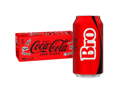 Coca-Cola Zero Sugar Soft Drink Multipack Cans 10x375mL | 10 pack