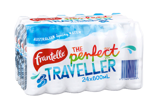 Frantelle Australian Still Spring Water Bottles Multipack 600mL x 24 Pack | 24 pack