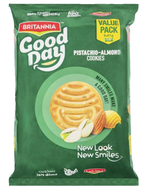 Britannia Good Day Pistachio-Almond – 648g