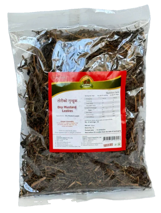 Sagoon Dry Mustard Leaves (Tori Gundruk) – 100g