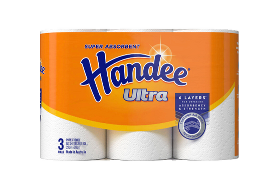 Handee Ultra Paper Towels White | 3 pack