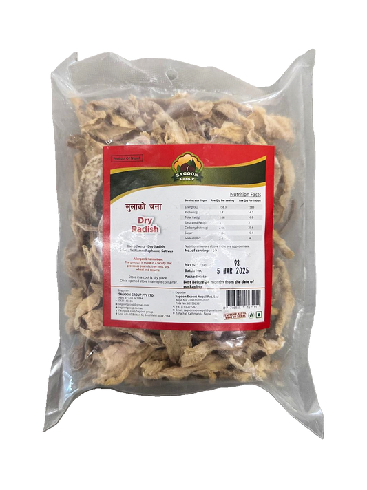 Sagoon Dry Radish (Mula ko Chana) - 100g
