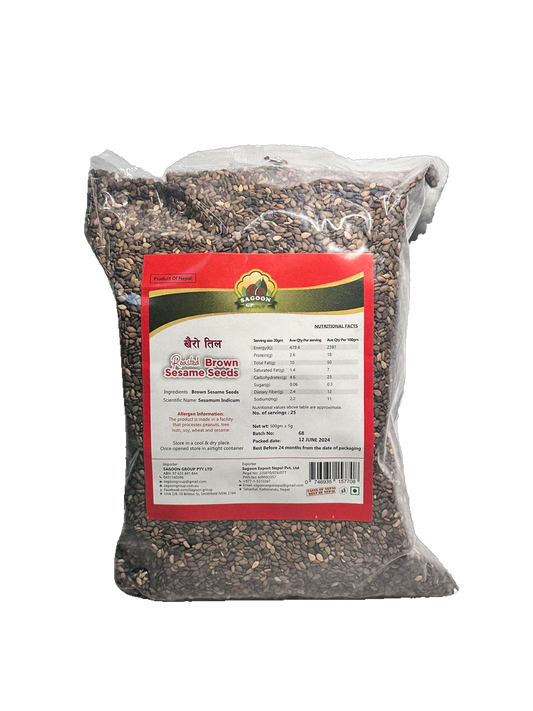 Sagoon Roasted Brown Sesame Seeds - 500gm